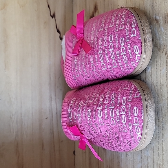 Bebe Kids Girls Pink Slip On Shoes - Picture 4 of 8